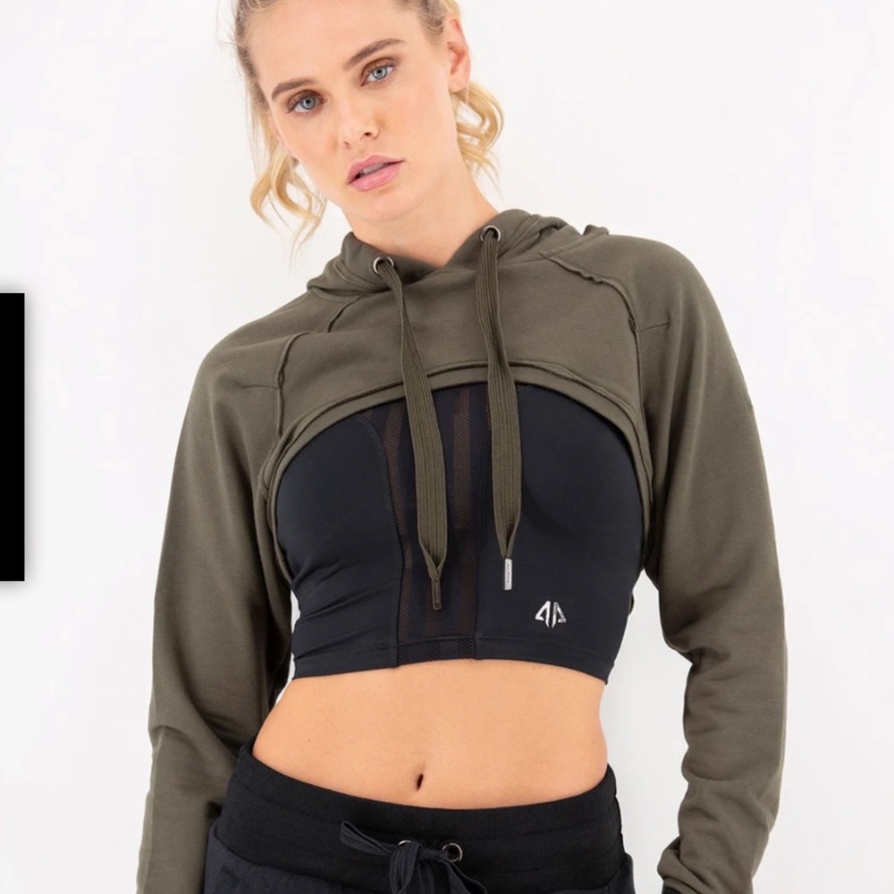 Alpha Prime cropped hoodie